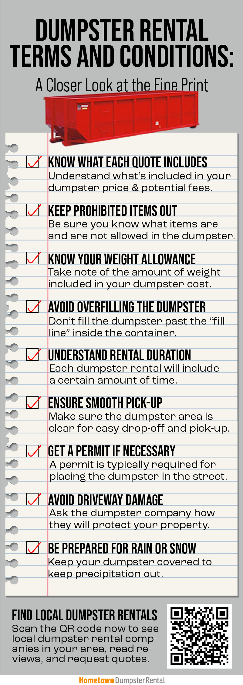 Dumpster Rental Terms And Conditions A Closer Look At The Fine Print 