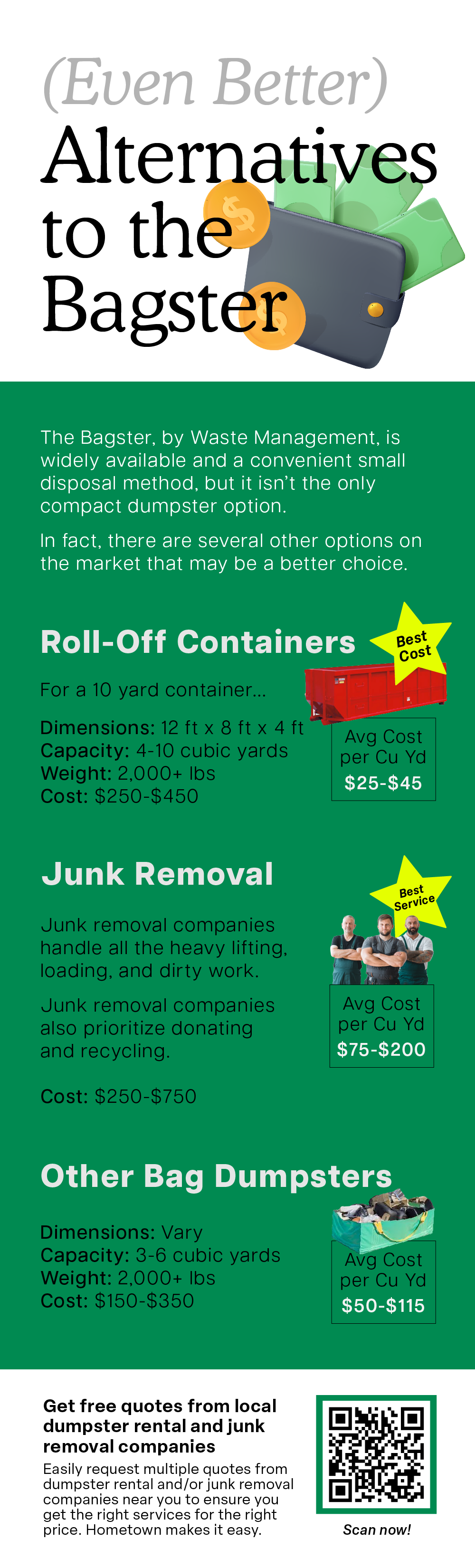 Dumpster vs. Bagster  Same Day Dumpsters Rental