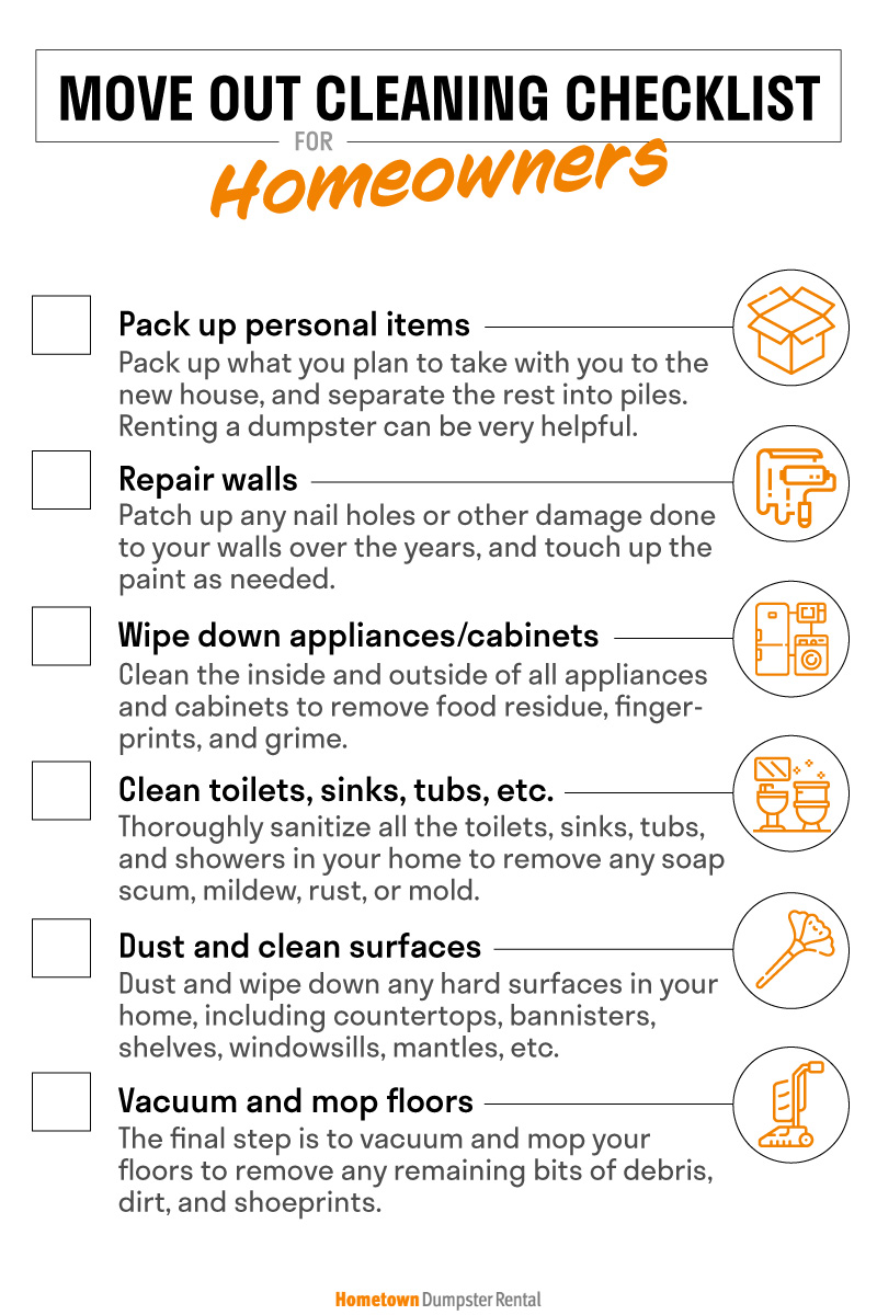 moving out of house checklist